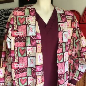 Scrub Jacket ~ Burgundy/Wine ~ Size XL